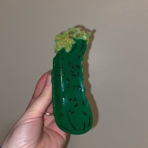 Green Pickle Hair Clip